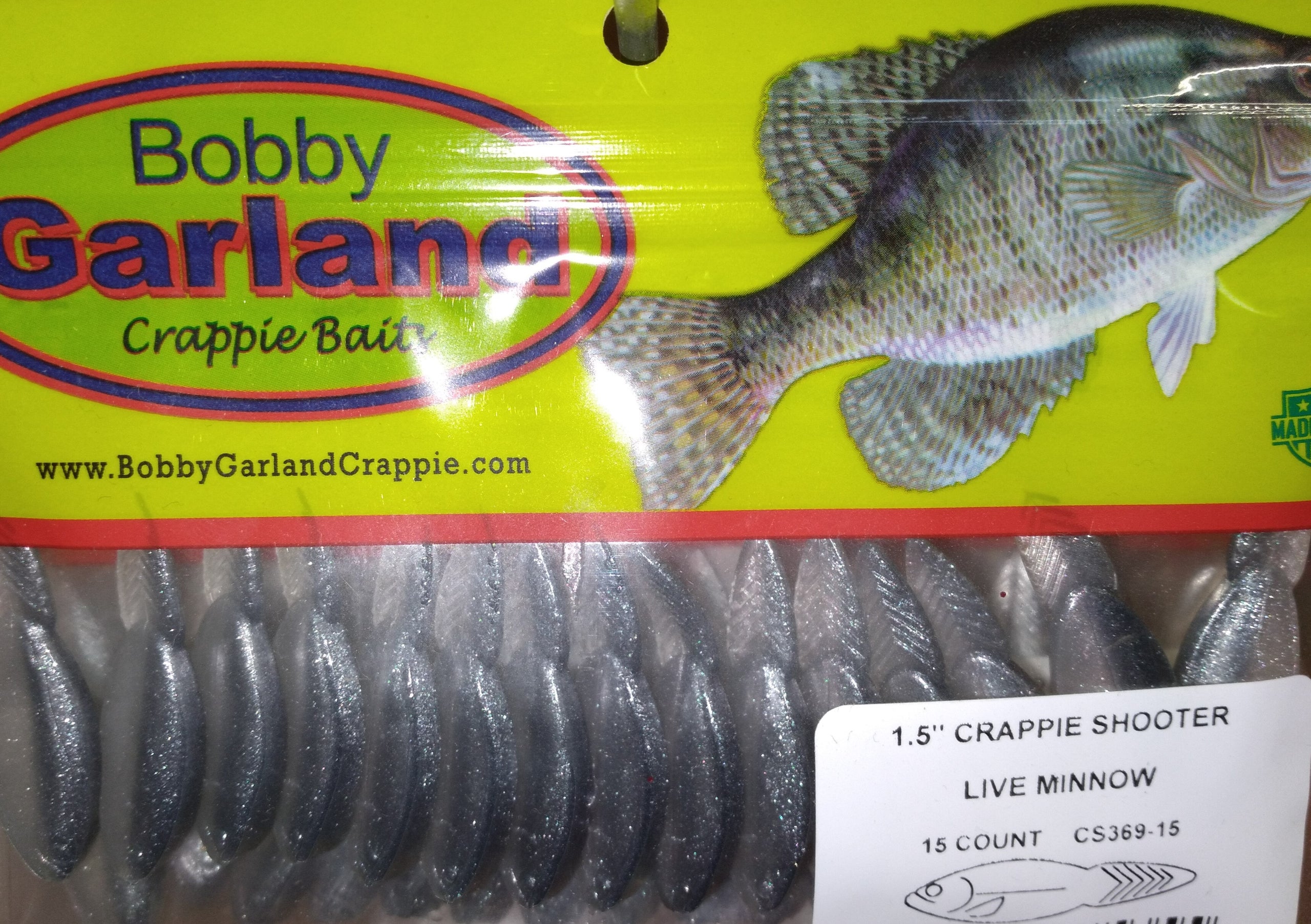 Bobby Garland 1.5 inch Crappie Shooter 12 per Pack. 2 pks
